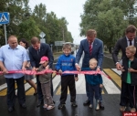 В Порховском районе открыли участок федеральной трассы Р-56, связывающий Псковскую и Новгородскую области
